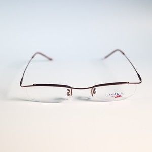 eyeART TASHA M. RED 46-18-140 slim browline half frame eyeglasses  N6